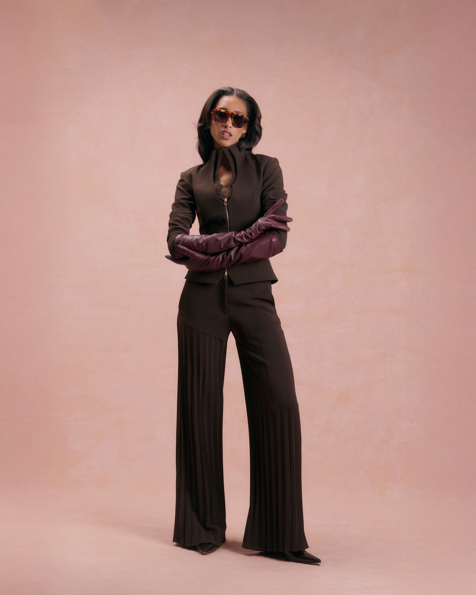 Sculpted Glass Blazer