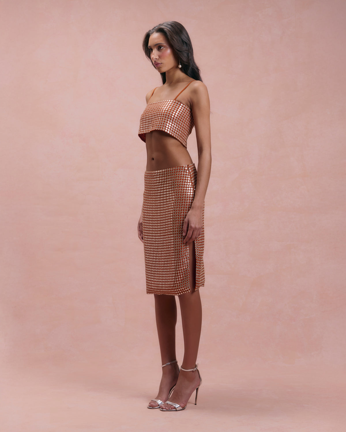 Mirror Midi Skirt